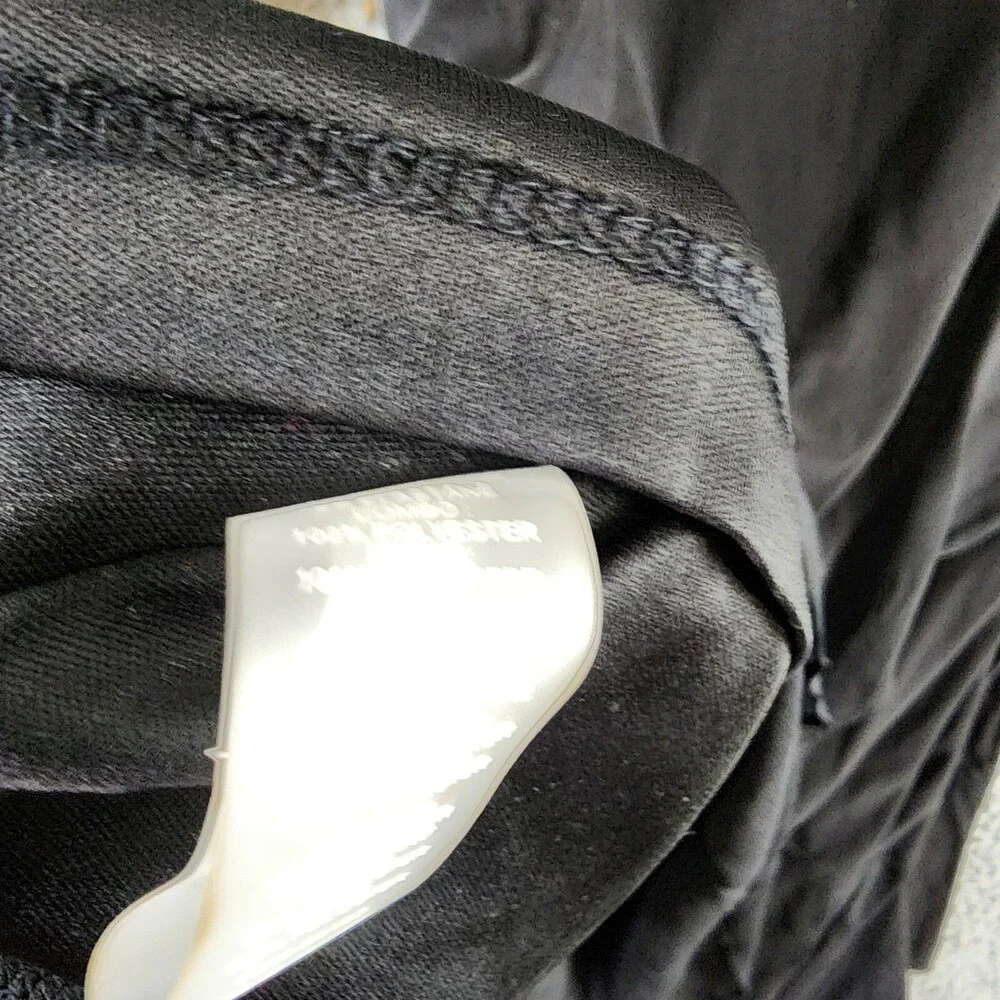 Tommy Hilfiger Jersey Stretch Chiffon Long Sleeve Dress Women's 8 Black Back Zip - Picture 12 of 15